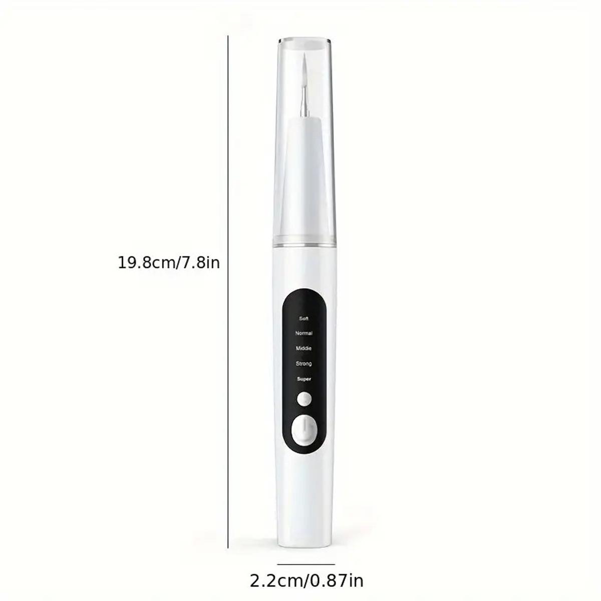 5-Speed Electric Teeth Plaque Remover with Led Light Tartar Cleaning Rinser Tool for Home Travel