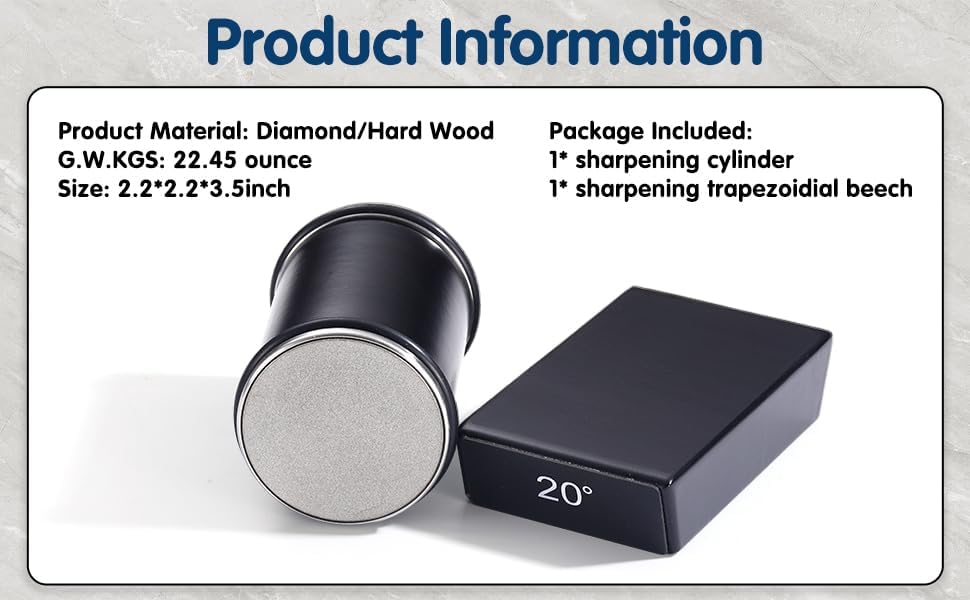 Rolling Knife Sharpener - 5 ANGLED BASE - Knife Sharpening Kit, Diamond & Magnetic Tech, Precision Engineering. Chef-Grade Knives at Home with this Knife Sharpener Tool.