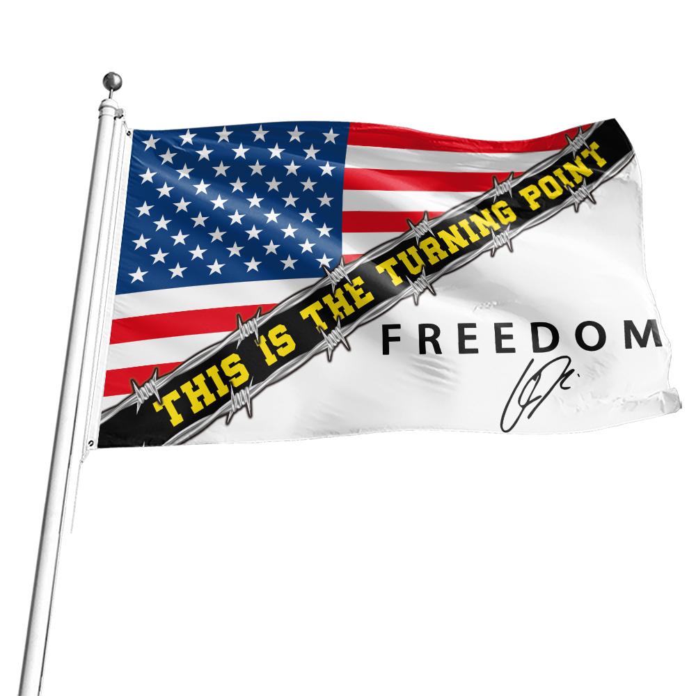 American Patchwork Freedom Flag, Freedom Theme, Perfect Decorative Flag for Outdoor, Balcony, Yard, Indoor, Dormitory, Ideal for Those Who Love Freedom