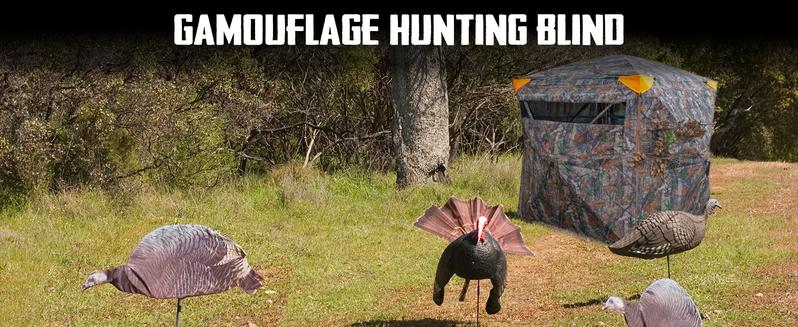 Hunting Blind with Chairs - 360° See Through Ground Blind with Floor Mat, 2-3 & 3-5 Person Pop Up Hunting Blind, Camouflage Carbon Fiber Holster for Deer & Turkey Hunting