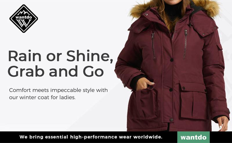 Women's Plus Size Winter Coat Water-Repllent Puffer Jacket Warm Thicken Parka Overcoat with Removable Hood Lady Comfort Longsleeves Outerwear windbreaker jackets