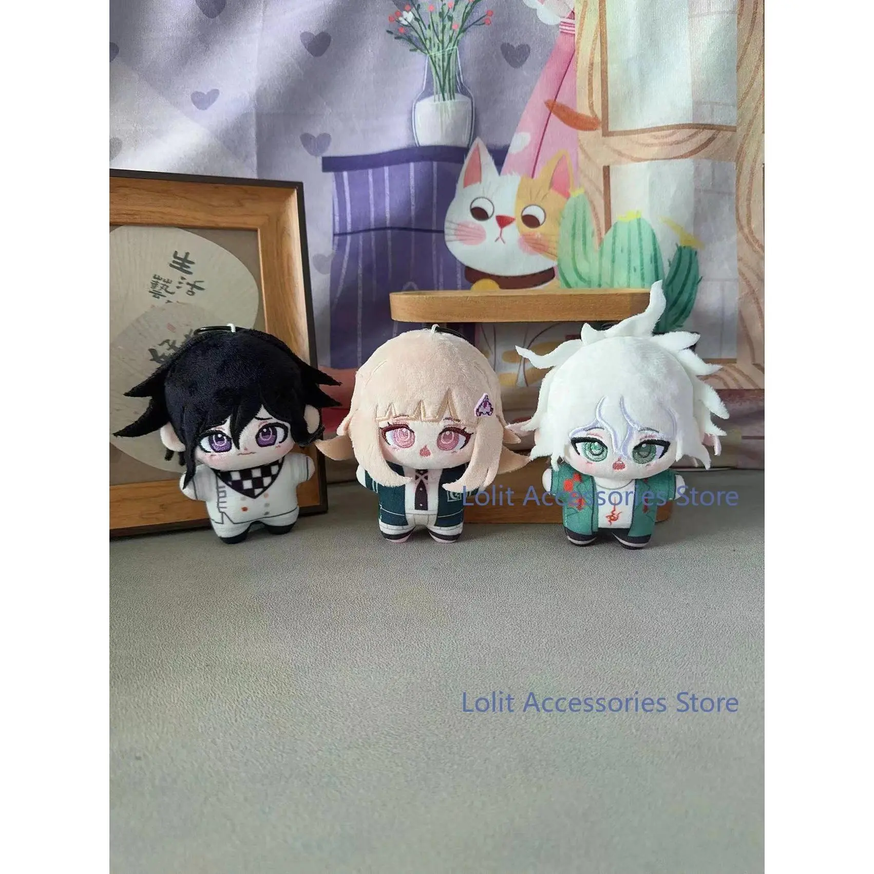 Danganronpa V3 V2 Oma Kokichi Nanami Chiaki Komaeda Nagito Cartoon Plushies Idol Figure10CM Plush Doll Pendant Backpack Keychain