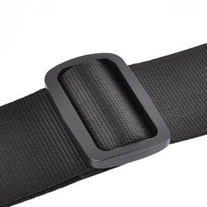 LEKATO LGS-4 Guitar Strap with 3.3" Wide Sponge Pad, Bass Straps for Electric Guitar for Effective Decompression Padded Bass Guitar Straps Adjustable Length from 42" to 58" with 2 Safety Locks & 6 Picks