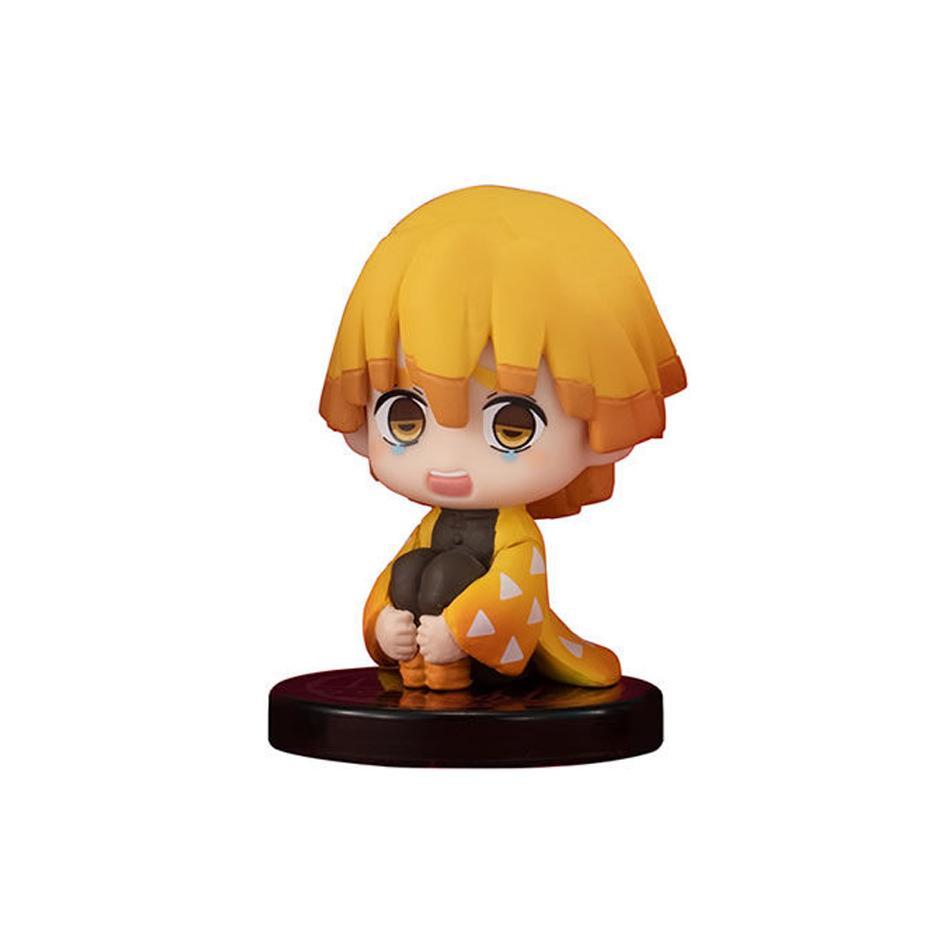 5-15pcs Q Version Demon Slayer Sitting Ghost Doll Tanjiro Nidouzi Inosuke Zenizu  Toy  Figural PVC Model Gift
