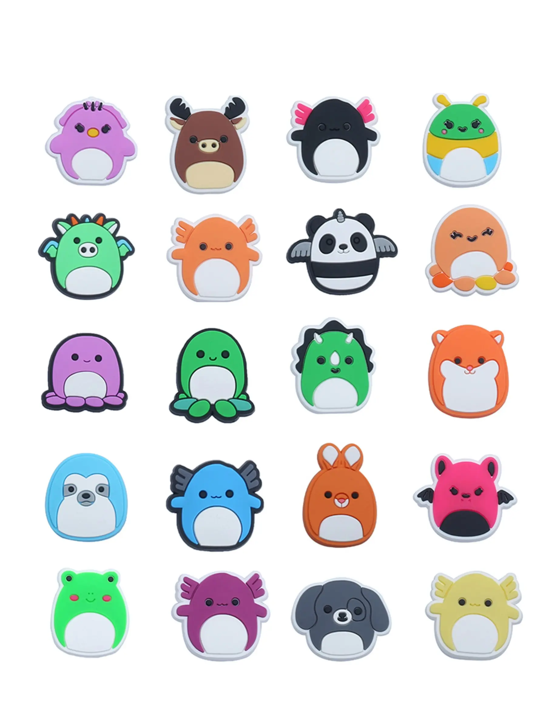 16/20 Pieces Plush Cartoon Shoe Accessories, Cute Kids' Shoe Decorations, Wristbands, Sandals, Perfect Christmas Gifts for Children