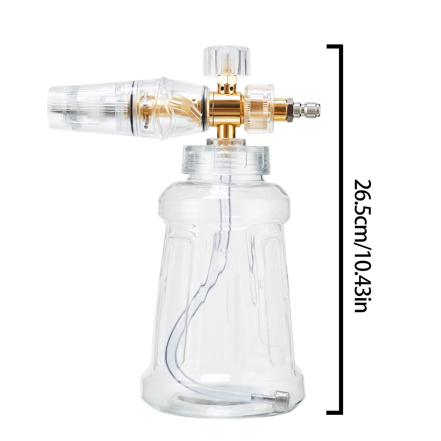 Foam Cannon for Pressure Washer, Snow Clear Foam Cannon for Car Wash, Stainless Steel Filter, Adjustable Nozzle with M22 and 1/4 Inch Quick Connect, Foam Sprayer