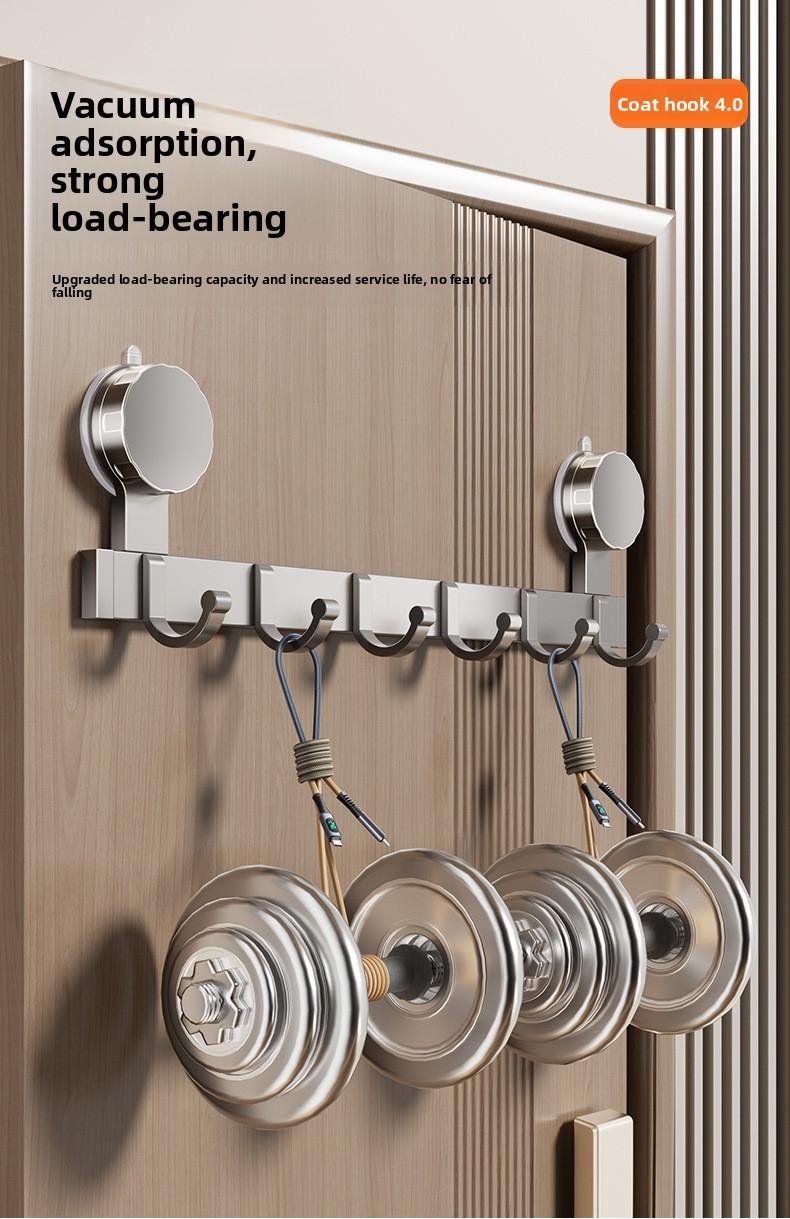 Strong Hold Suction Cup Hook, No-Drill Wall Mount Organizer, Ideal for Bathroom & Bedroom Storage, Holds Clothes Towels Robes