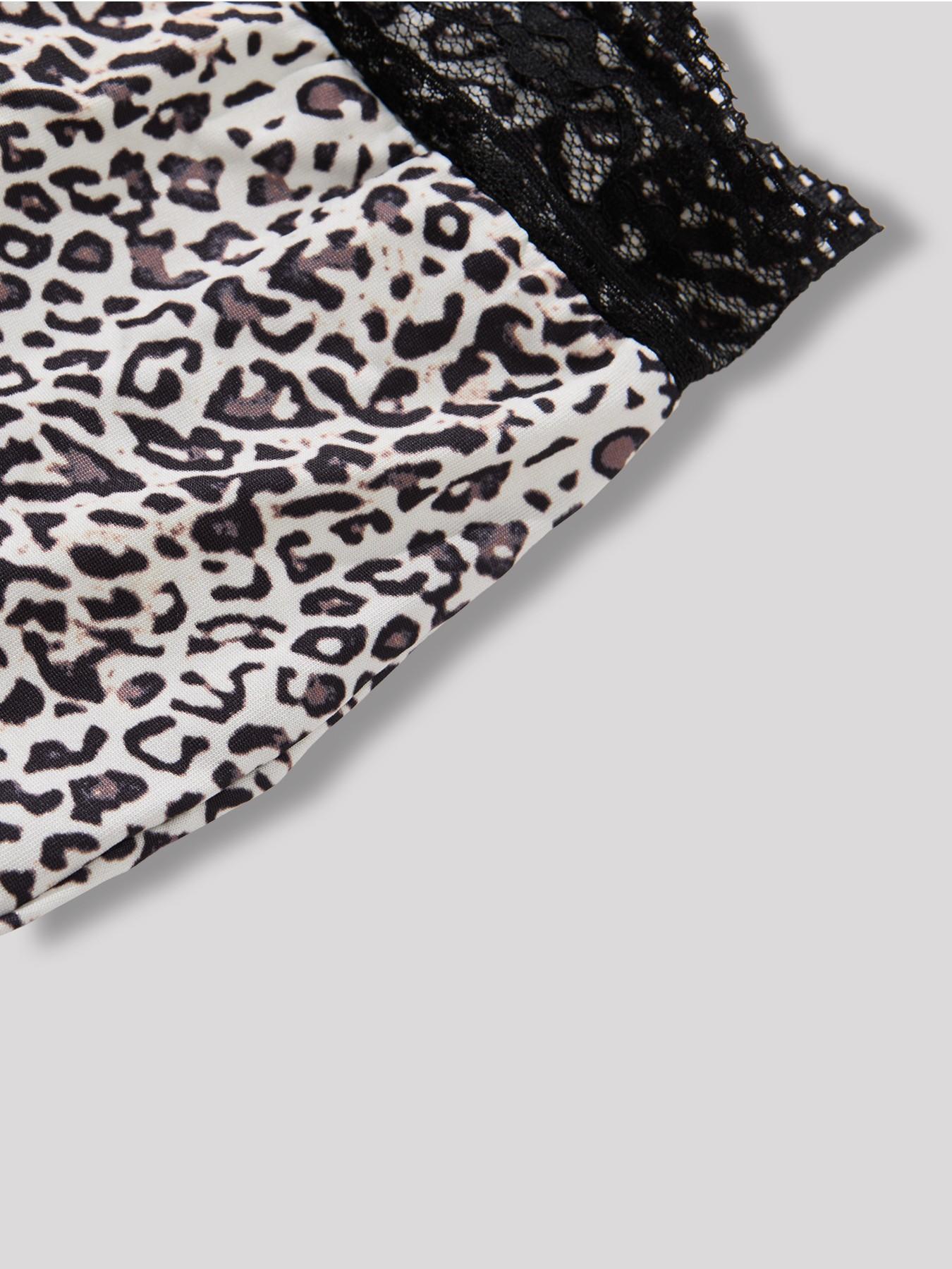 Soft Gothic Black Lace Leopard Lounge Set – McBling Aesthetic Camisole & Wide-Leg Pants, Perfect for Alternative & Perfect for Indoor Sleepover | Popular TikTok Trend, Soft and Flattering, Perfect for 2026 Y2K Revival Lounge Looks