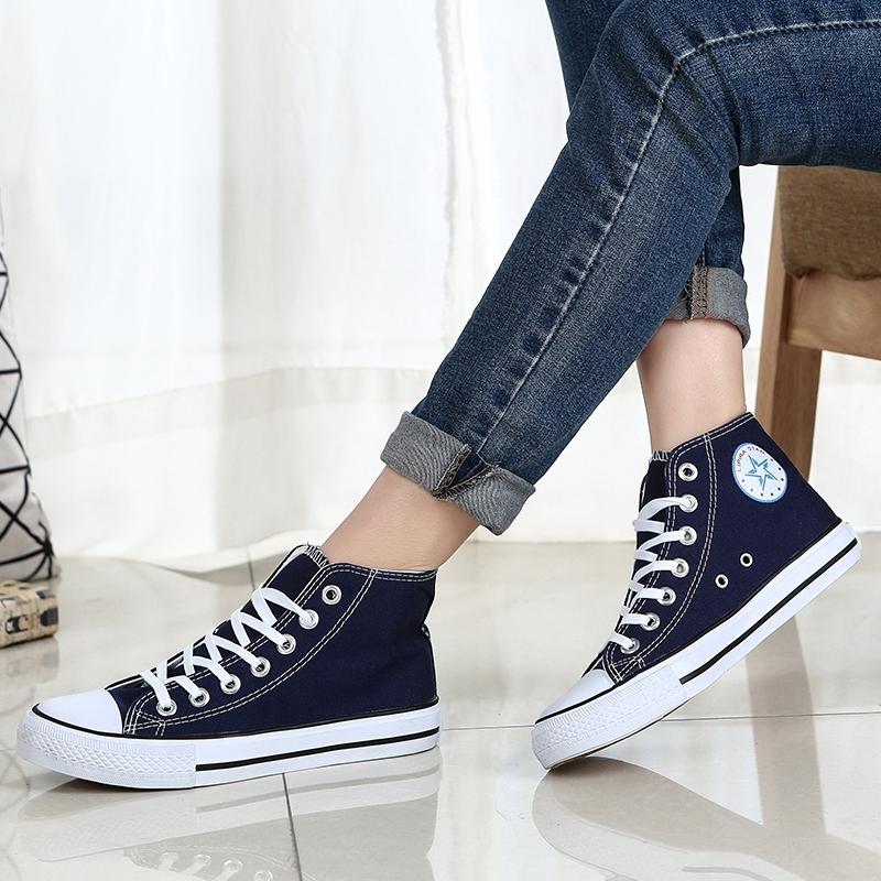 Unisex High Top Canvas Shoes, Classic Design, Versatile All-Season Footwear, Suitable for Various Occasions, Comfortable and Stylish