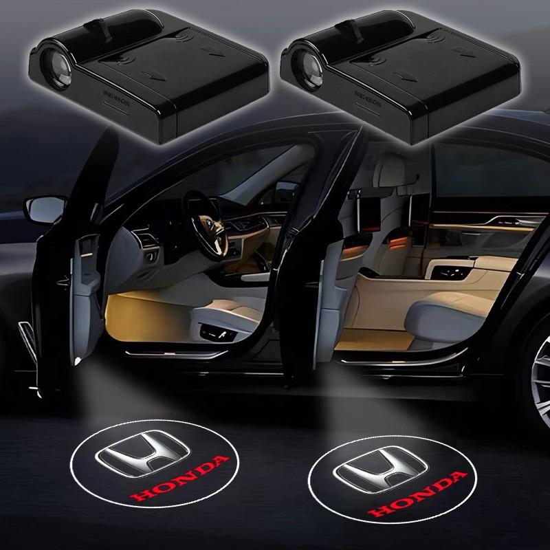 2pc LED Car Door Welcome Light Logo Shadow Projector Laser Lamp Led Step Lights for Honda Civic Accord Fit Jazz Pilot Crv Odyssey Passport City Shuttle Hrv