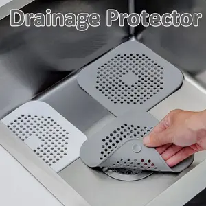 4pcs/set Silicone Suction Drain Plugs, Bathroom Hair Filter Mesh, Durable and Easy to Install, Perfect for Preventing Clogs, Bathroom Drain Protector, Drainage Protector, Set of Four, Easy Installation, Bathroom Clog Prevention