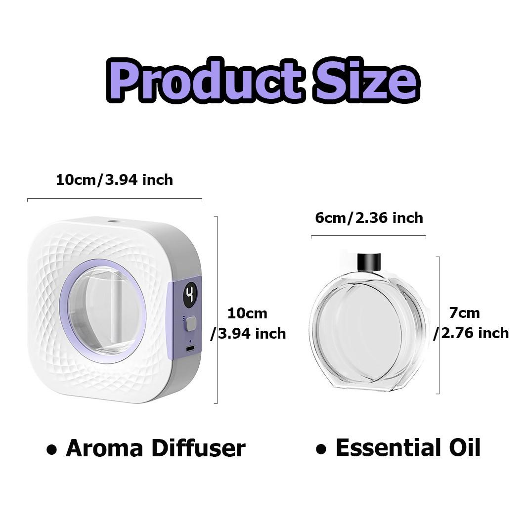 Automatic Timer Aroma Spray Machine, Rechargeable Essential Oil Diffuser, 4 Spray Modes, Multi-Scene Use