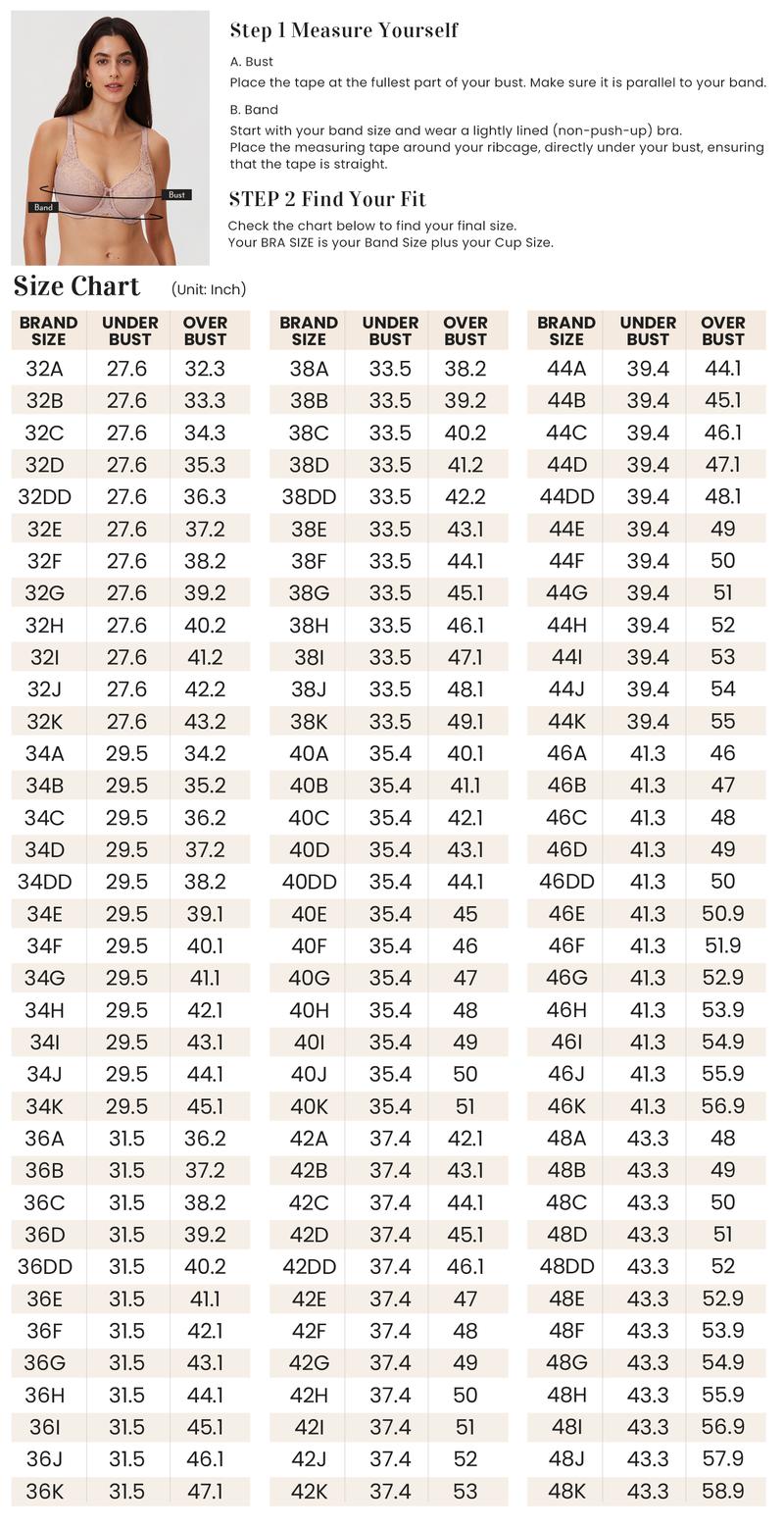 DELIMIRA Women's Plus Size Full Coverage Underwire Unlined Minimizer Lace Bra