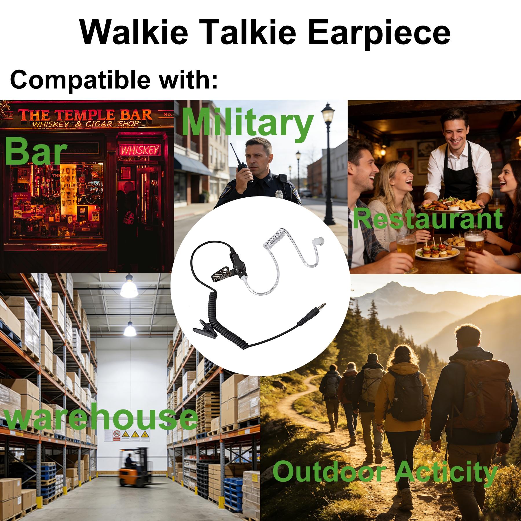 YNIBST 3.5mm Receiver/Listen Only Surveillance Radio Earpiece Compatible with Two-Way Radios, Transceivers and Radio Speaker Mics Jacks with Acoustic Coil Tube Walkie Talkie Headset for Security, Police and Law Enforcement Use YNIBST 3.5mm Receiver/Listen Only Surveillance Radio Earpiece Compatible with Two-Way Radios, Transceivers and Radio Speaker Mics Jacks with Acoustic Coil Tube Walkie Talkie Headset for Security, Police and Law Enforcement Use