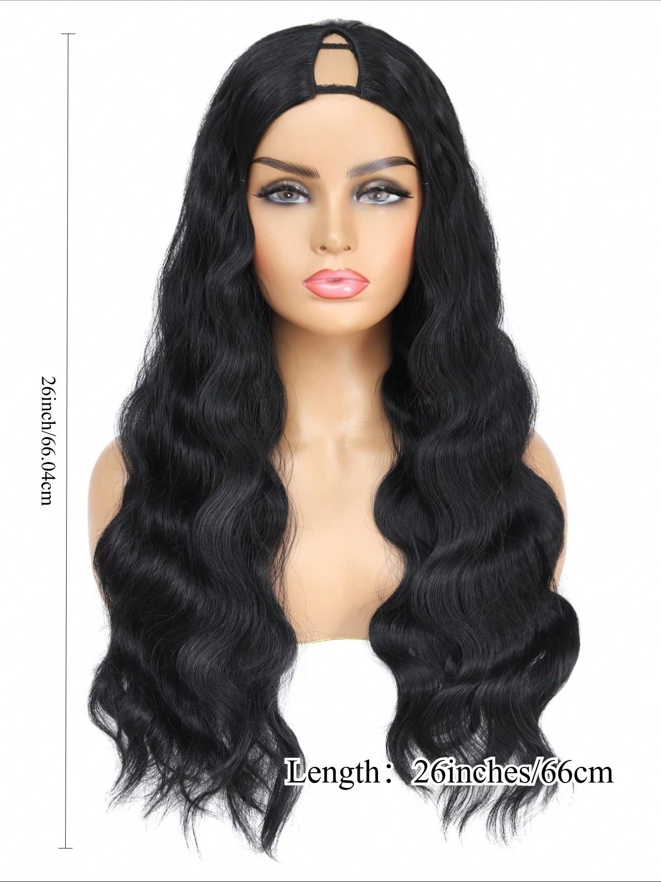 26 Inch Body Wave V Part Wigs Upgrade Glueless Human Hair Blend Wigs No Leave Out V Part Clip In Wigs Easy Wear No Glue No Sew In Beginner Friendly Soft Natural Synthetic Hair Wigs For Women Daily Party Use Lace Glueless Wigs