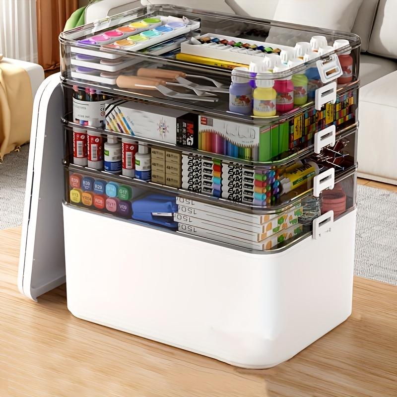 Multifunctional plastic sewing craft tool box, put away tools, suitable for medicine box storage, hair accessories, art supplies craft box, medicine box storage container with handle, cosmetics, tool box, perfect for home storage