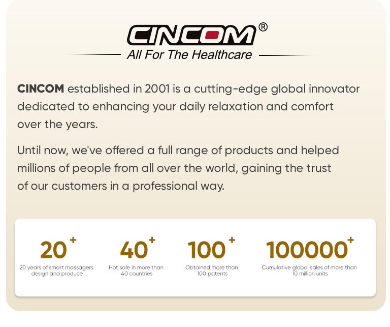 [Pro Model] CINCOM Hand Massager Pro for Enhanced Comfort and Relief, 4 Modes 4 Intensity 6 Heat Levels, Portable and Cordless, Advanced Airwave Technology and Sleek Design, Touchscreen Display, Perfect Gifts for Family, Friends, Enjoy it Anytime Anywhere