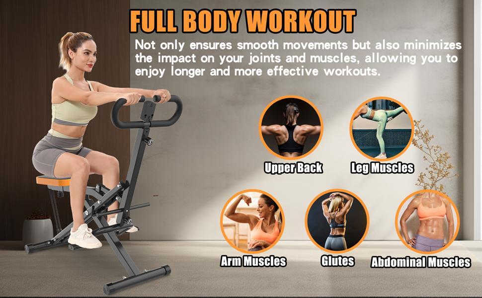 【KINMAC】260lbs Squat Machine Full-Body Exercise for Home - Assist Trainer for Glutes Workout Foldable with Resistance Bands, for Botty Glutes Butt Thighs, Ab Back/Leg Press Hip Thrust for Home Gym Fitness