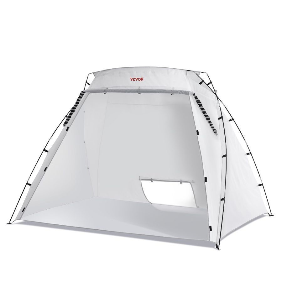 VEVOR Portable Paint Booth, Larger Spray Paint Tent with Built-in Floor Mesh Screen, Painting Tent Station for Furniture DIY Hobby Tool, 10x7x6ft Spray Paint Shelter
