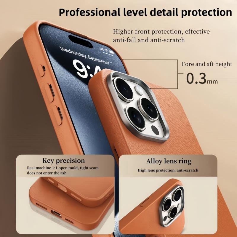 Minimalist Solid Color Phone Case, 1 Count Full Body Shockproof Phone Protective Cover, Phone Accessories Compatible with iPhone 11 12 13 14 15 16 Pro Max, Casing, Protector, Protection