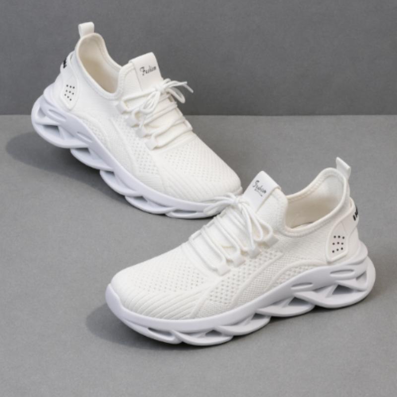 Zapatillas para Mujer, Women's Casual Sneakers, Lightweight Breathable Walking Shoes, Retro Thick Sole Athletic Trainers, Cute All-Season Footwear for Work Commute School, Black White Khaki Pink