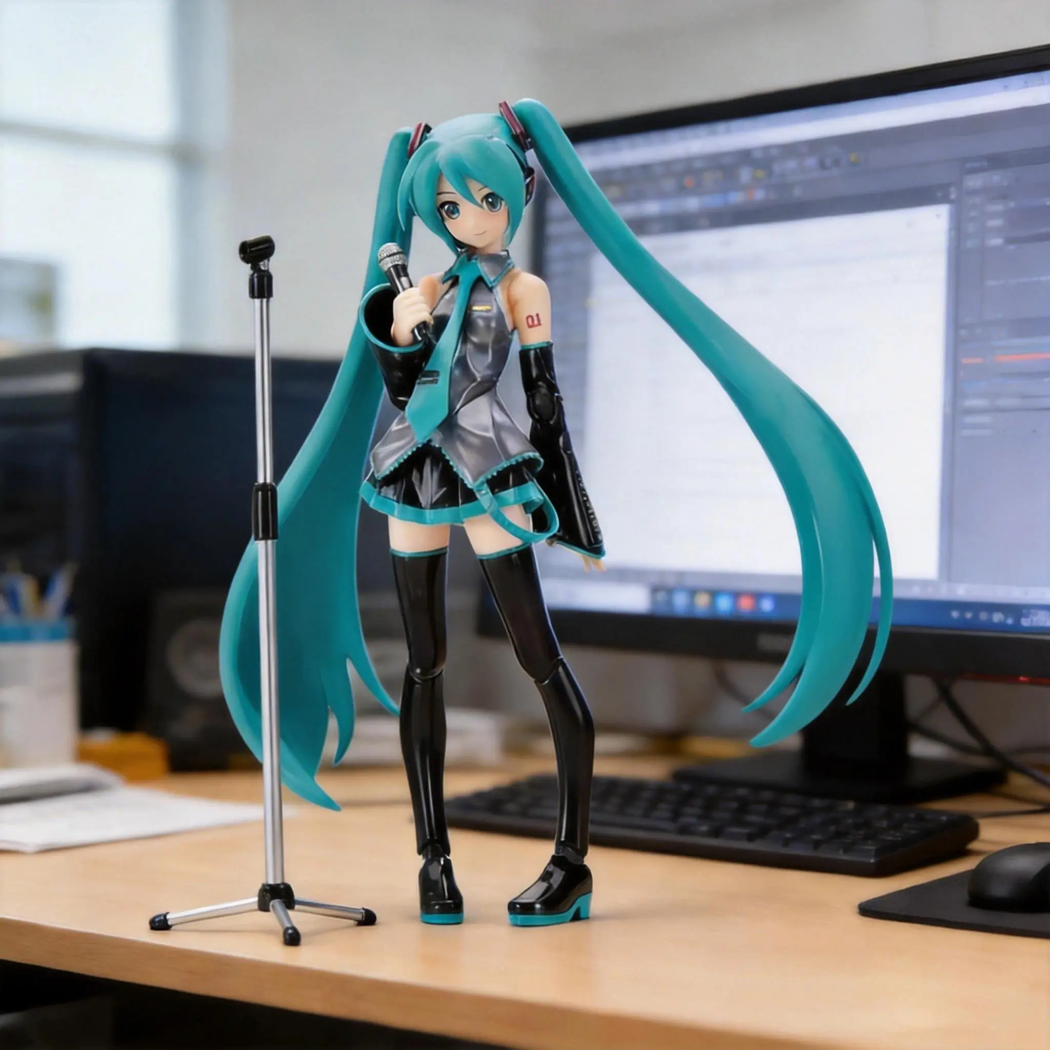 2026 New hot item Hatsune Miku Figure 2026 New Anime Girl Figure Figma 014 Virtual Singer Miku Joint Movable Model Statue Toys Doll Action Figure