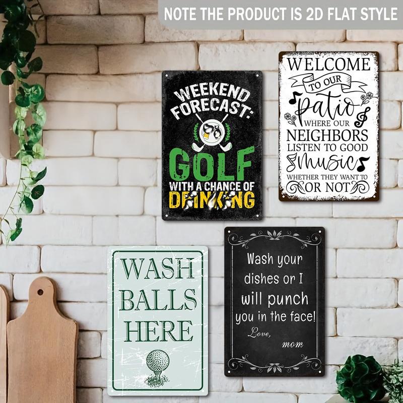 Music Lover Aluminum Wall Decor, 8x12 Inch Retro Metal Sign Poster, Outdoor Indoor Decoration, Humorous Gift, Durable 2D Print