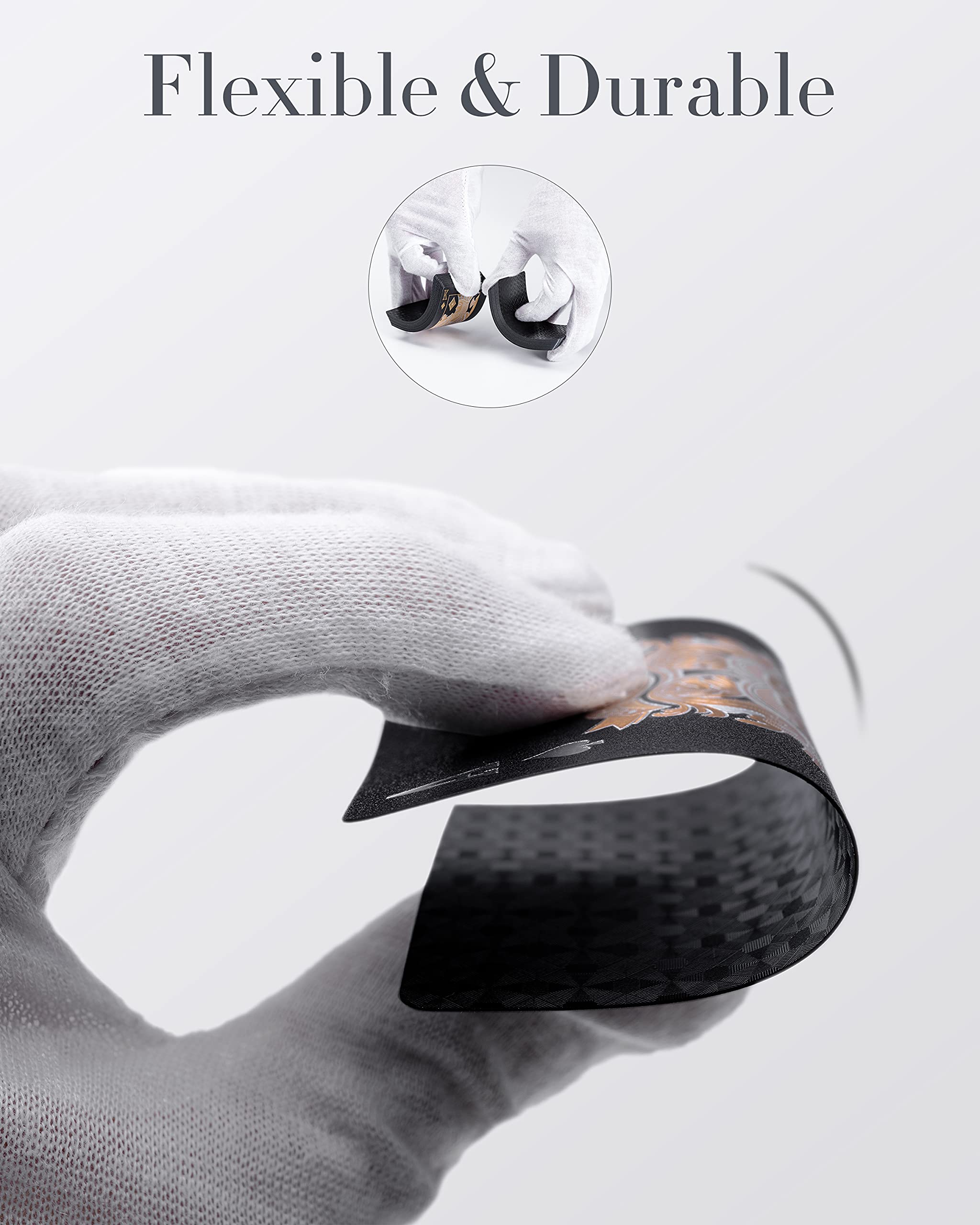 Diamond Waterproof Black Playing Cards, Poker Cards, HD, Deck of Cards