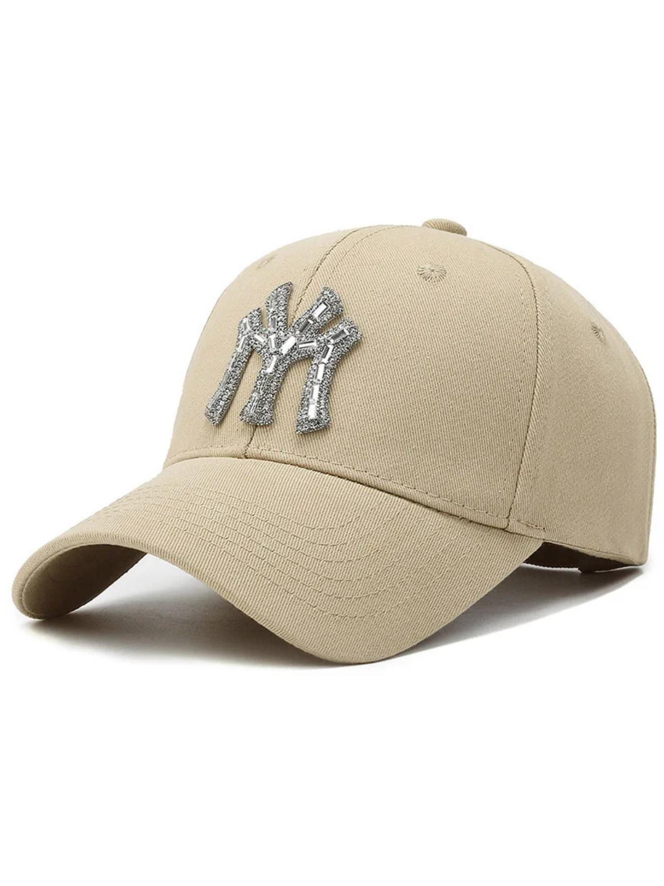 New MY Inlay Diamond Men's Outdoor Sports Baseball Hats Women's Fashion Trend Casual Duck Tongue Caps Suitable For All Seasons