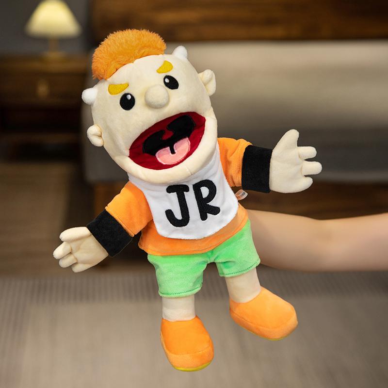 60cm Jeffy Series Hand Puppet Plush Toys Talk Show Party Props Cook Rock Singer Cosplay Stuffed Doll Halloween Xmas Gifts