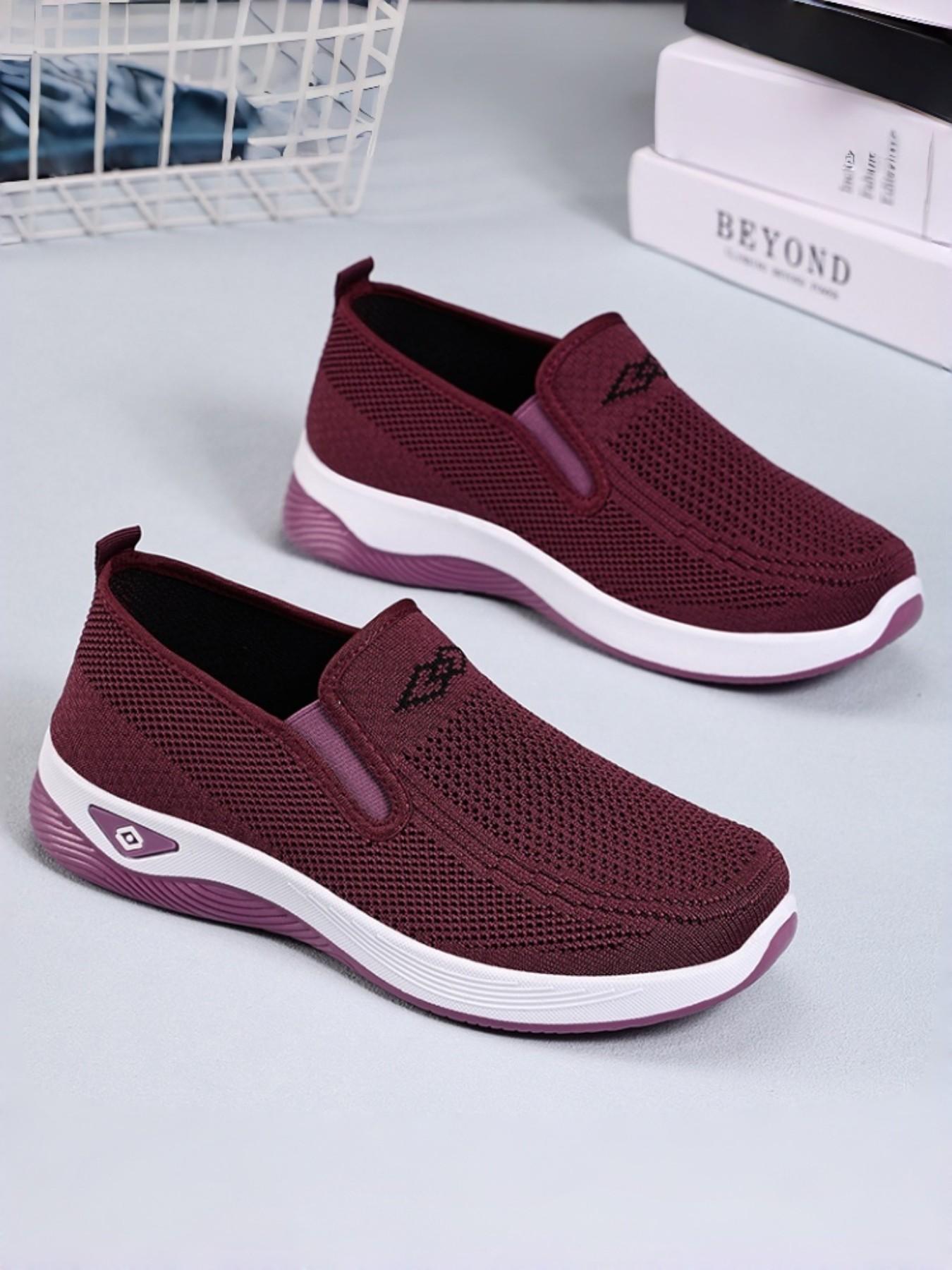 Women's Running and Walking Shoes, Air Cushion Sport Casual Shoes, Breathable Mesh Design, Lightweight Anti-Slip Sole, Ideal for Gym and Jogging
