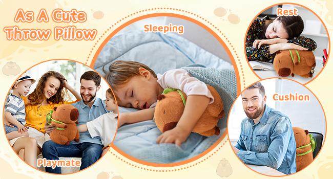 Easter Realistic Capybara Plush Toy Cute Cuddly Stuffed Animal Soft Cuddly Gift for Her Home Sofa Bed Pets Plush Toys PoshPlush Bedroom Decor Soft Stuffed Doll