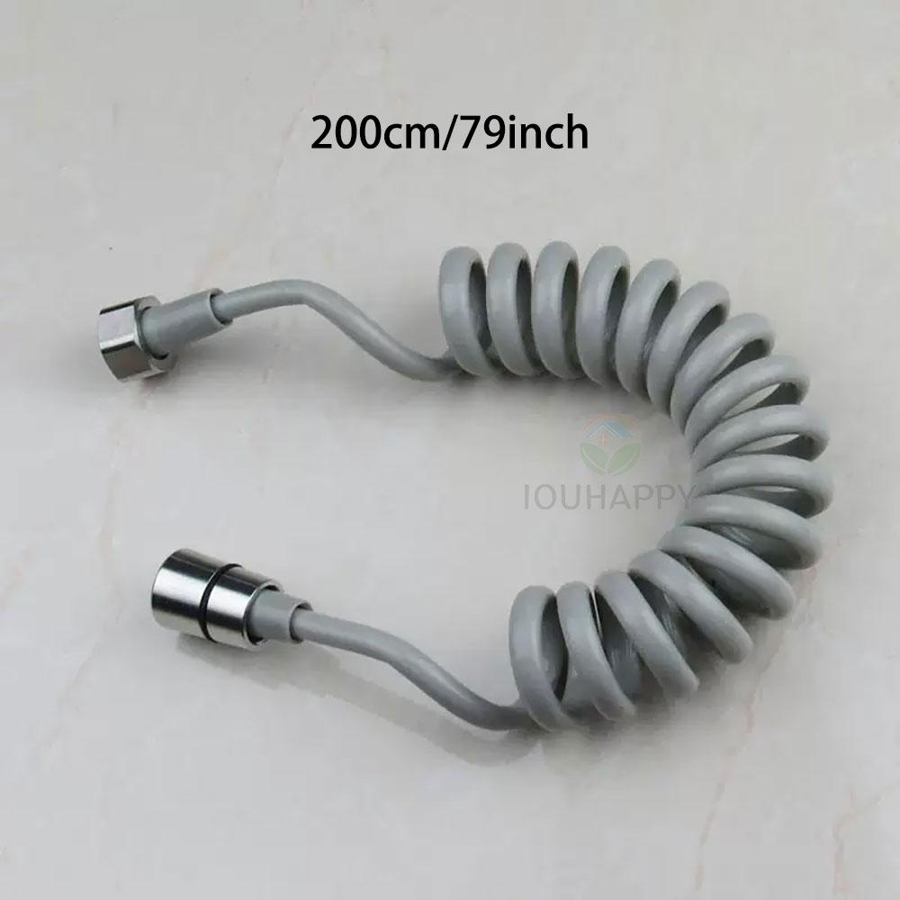 304 Stainless Steel Flexible Spring Hose, Extendable Shower Connector, Bathroom Faucet & Toilet Accessory, 2/3/5m Length Options
