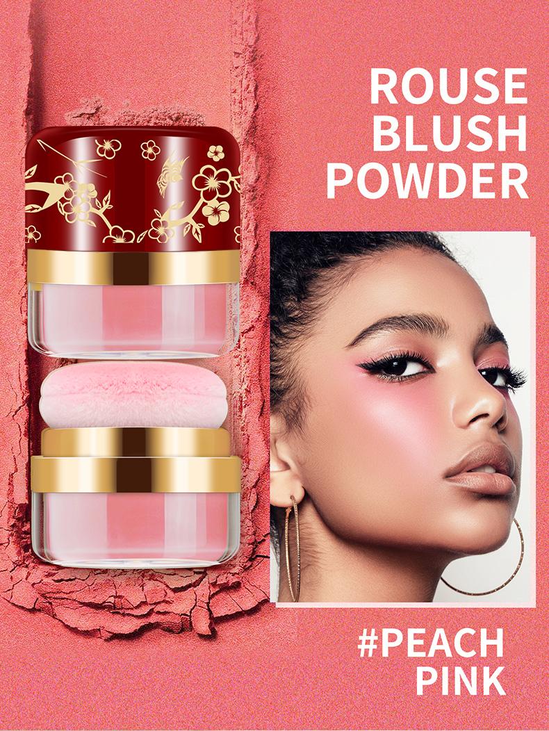 3 boxes,makeup set kit,Lazy blush, quick makeup, with a small mirror, makeup at any time, 3 color blush, enhance color, cosmetics,Valentine's Day gift，Holiday gift