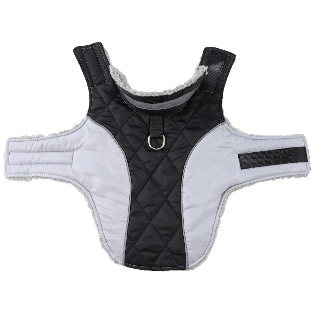 Thick Windproof Pet Jacket for Dogs & Cats, Soft Warm Coating, Reflective Design, D-Ring Harness, Easy-On Magic Tape, Multiple Sizes