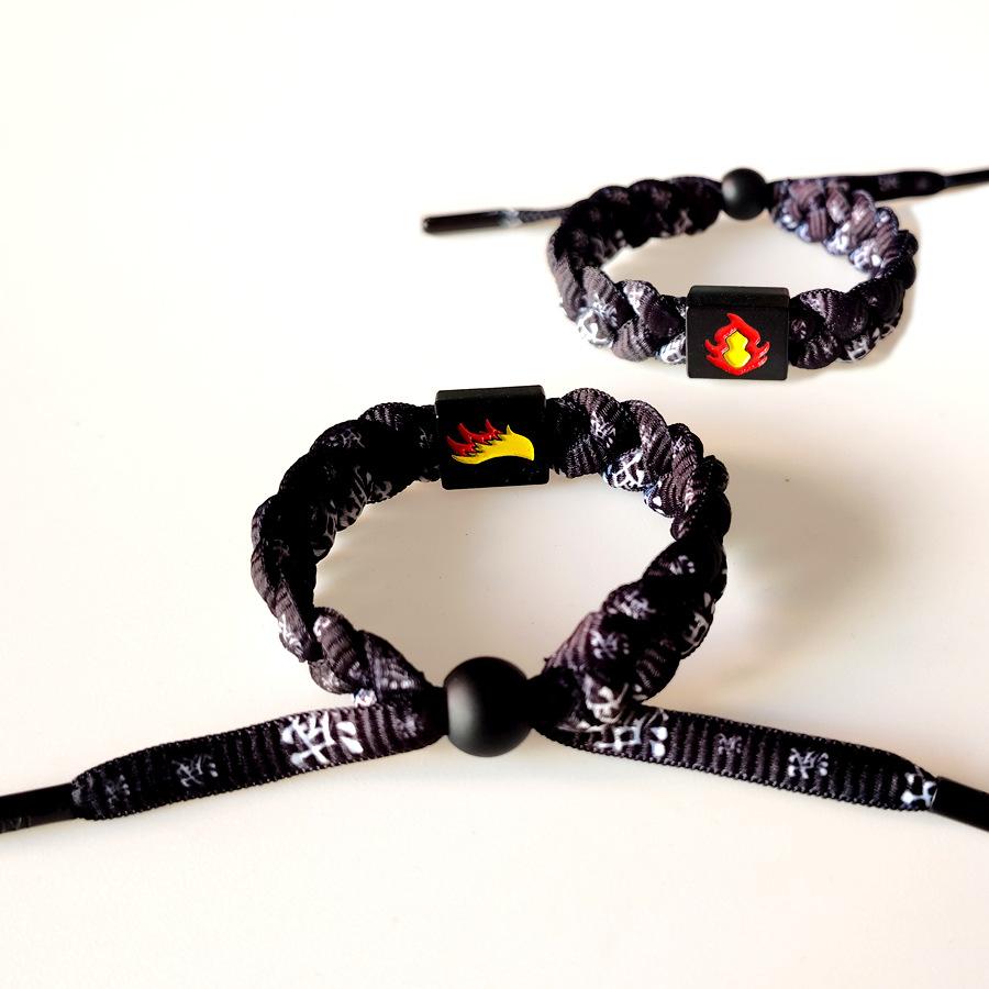 Anime Demon Slayer: Kimetsu no Yaiba, Tanjiro, Zenitsu, Tanjiro's woven bracelet, birthday gift for teenagers and couples, holiday gift, niche fashion, unique style