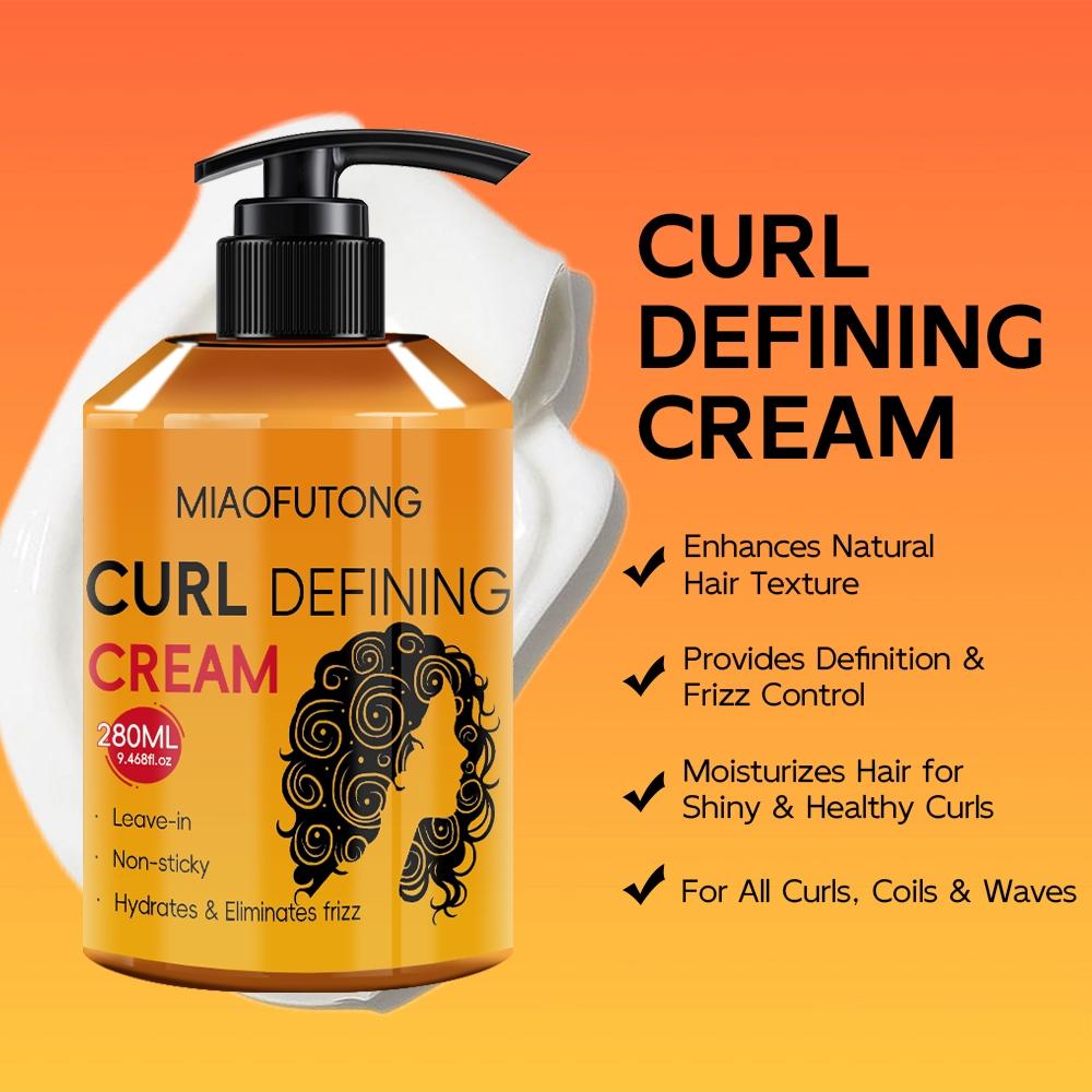 Argan Oil Curl Defining Cream - Hydrating Styling Haircare Conditioner For All Hair Types | Enhances Shine, Boosts Volume | Ideal For Dry & Frizzy Hair (Frizz Control & Moisture Lock)