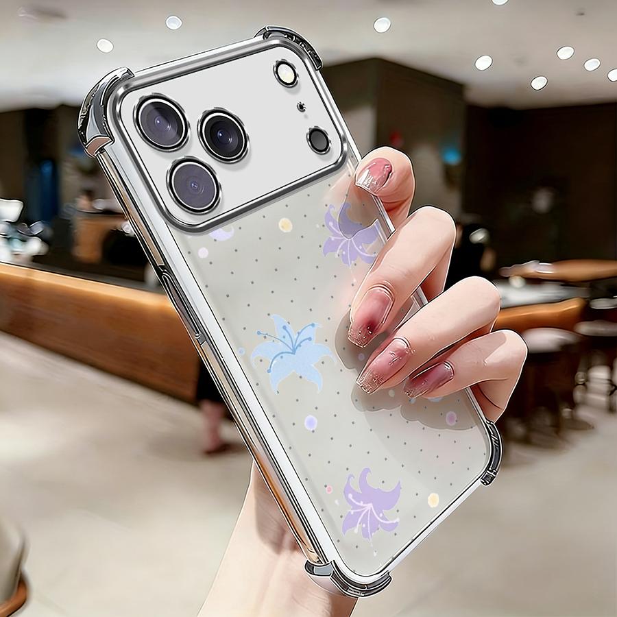 Spotted Lily iPhone17pro  Anti-fall airbag case with reinforced corners making it the perfect New Year full coverage drop protection Chinese style Ramadan Easter This phone case is scratch-resistant and durable