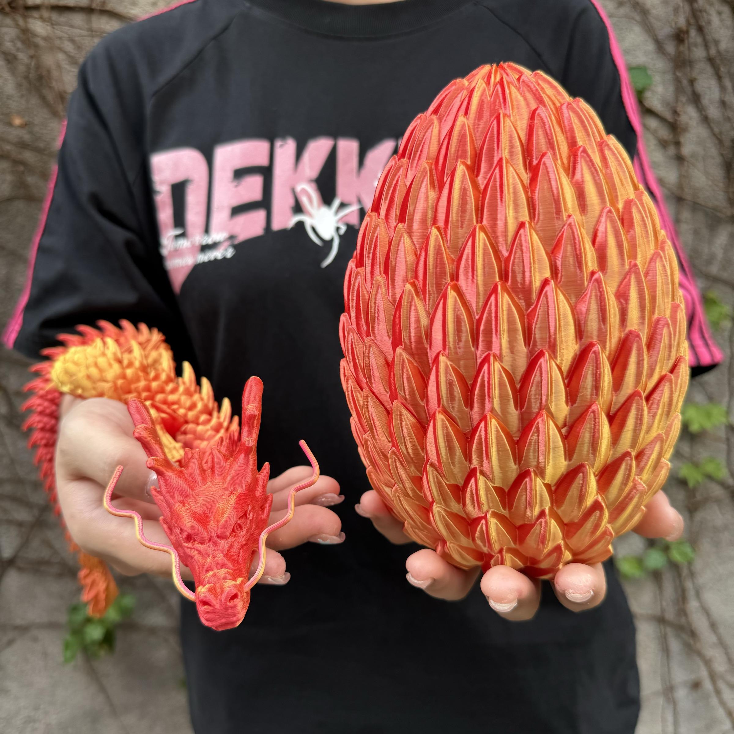 2pcs 3D Printed Dragon Egg Set, Home Decor Desktop Ornament, Halloween Christmas Gift, Birthday Present, Unique 3D Print Statue Figurine, Collectible Room Decor #TOP PICKS