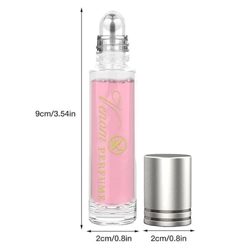 2 Bottles Venom Pheromone Perfume for Her,0.34oz Lightweight Long-Lasting Roll-on Infused Essential Oil Cologne Perfume for Women,Luxurious Alluring Aroma Attractive Confidence Seductive