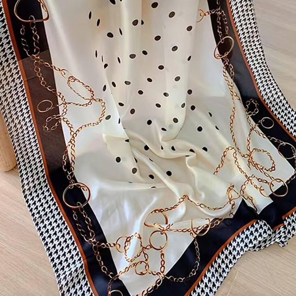 Luxury Brand Women Scarf, Summer Silk Shawl, Paisley Pattern, Loose-Fitting, Casual Style, All Seasons, Soft Echarpe, Beach Stole, Muffler