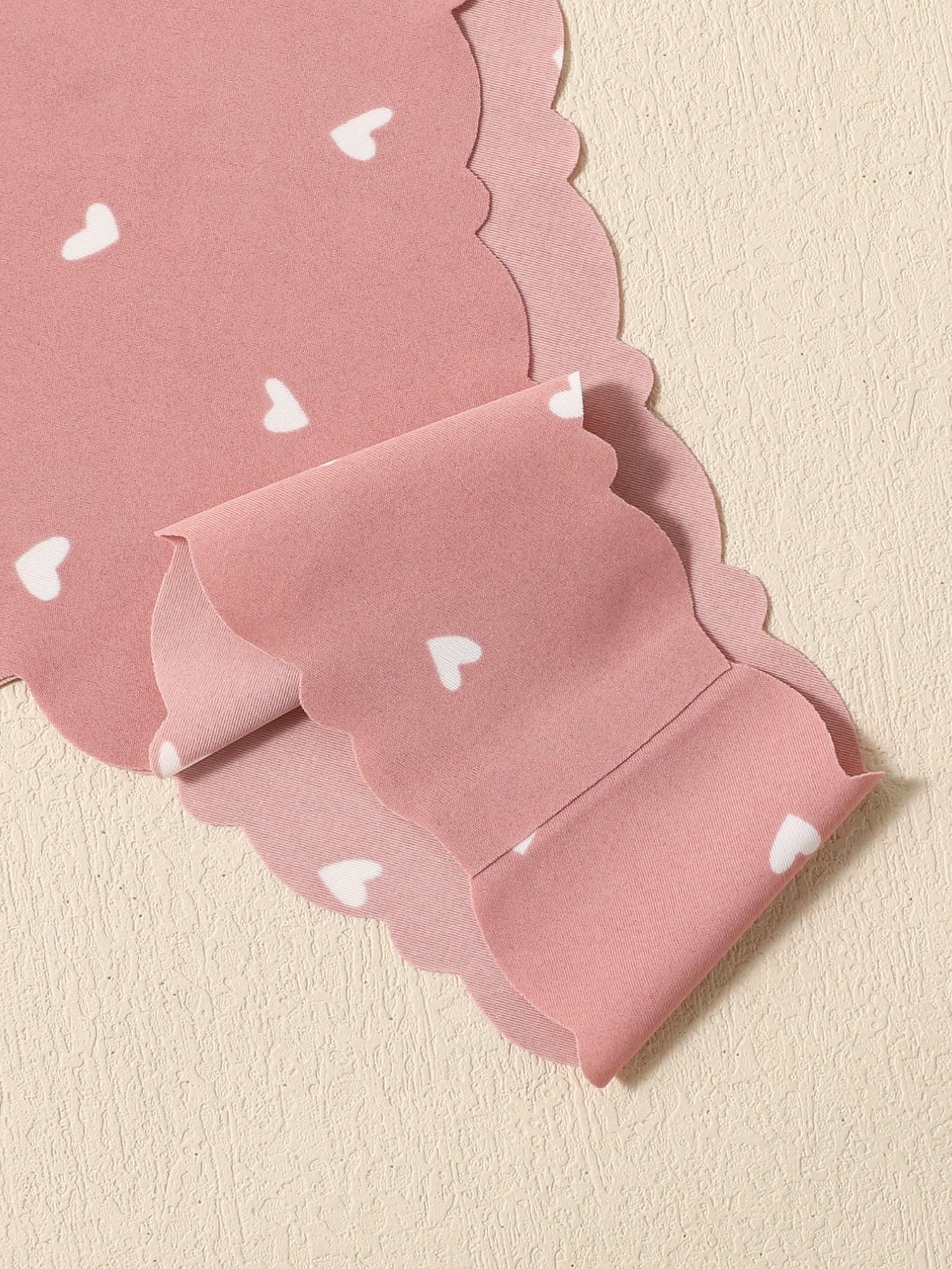 6-Pack Cute Heart & Leopard Print Women's Underwear, High-Quality Designer Briefs with Wavy Edge Design, Perfect Valentine's Day Gift