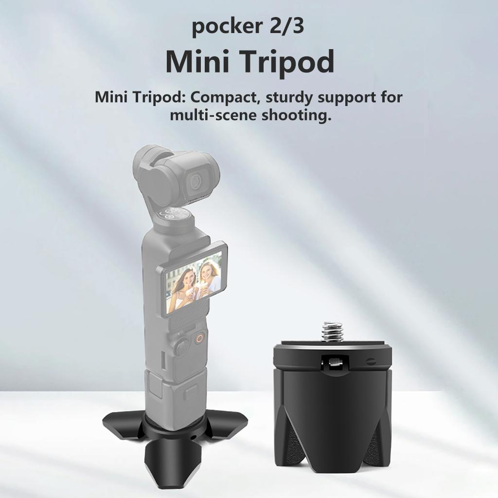 For DJI Pocket 2/3 Desktop Metal Mini Tripod Base For Osmo Eye Accessories Pocket Camera Stand