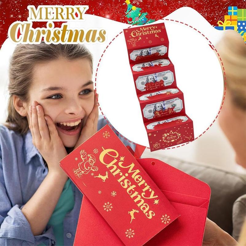 4PCS Christmas Cash Gift Envelope with CartoonGreeting Card-Creative Surprise Money ClipWallet & Unique Cash Box, Fun Holiday Gift forMen,Women & Any Recipient 4PCS Christmas Cash Gift Envelope with CartoonGreeting Card-Creative Surprise Money ClipWallet & Unique Cash Box, Fun Holiday Gift forMen,Women & Any Recipient