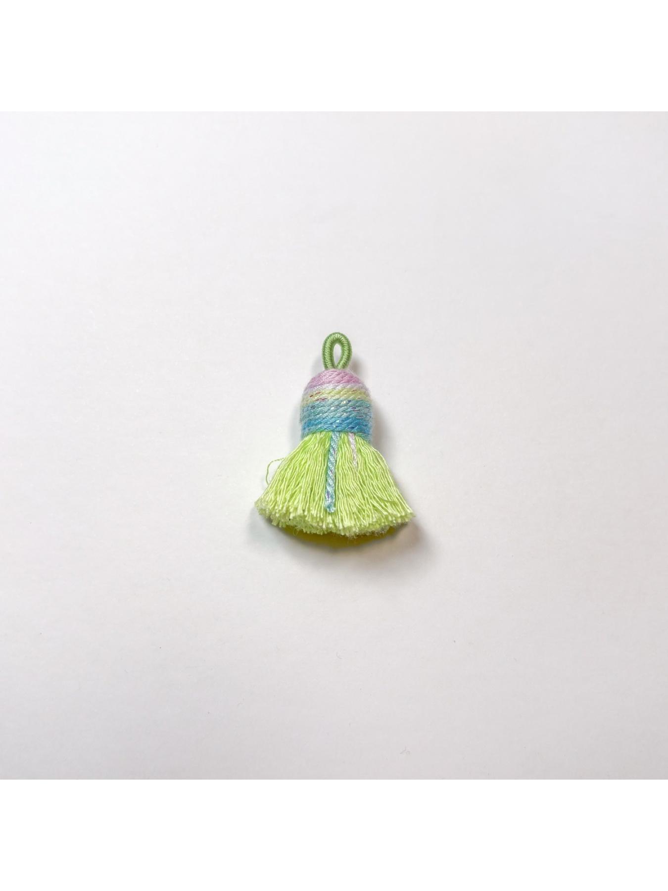 Starry Sky Gradient Tibetan Style Cotton Thread Tassel Pendant/Accessory/Bracelet DIY Semi-finished Jewelry Making Accessories Charms