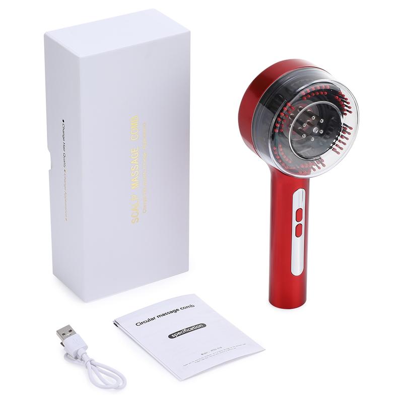 Scalp Massage Comb, Hair Oil Dispenser Roller Ball Oil Applicator, Hair Scrubber 3-Color Light Hair Care Tool for Relaxing, Chrismas Gift