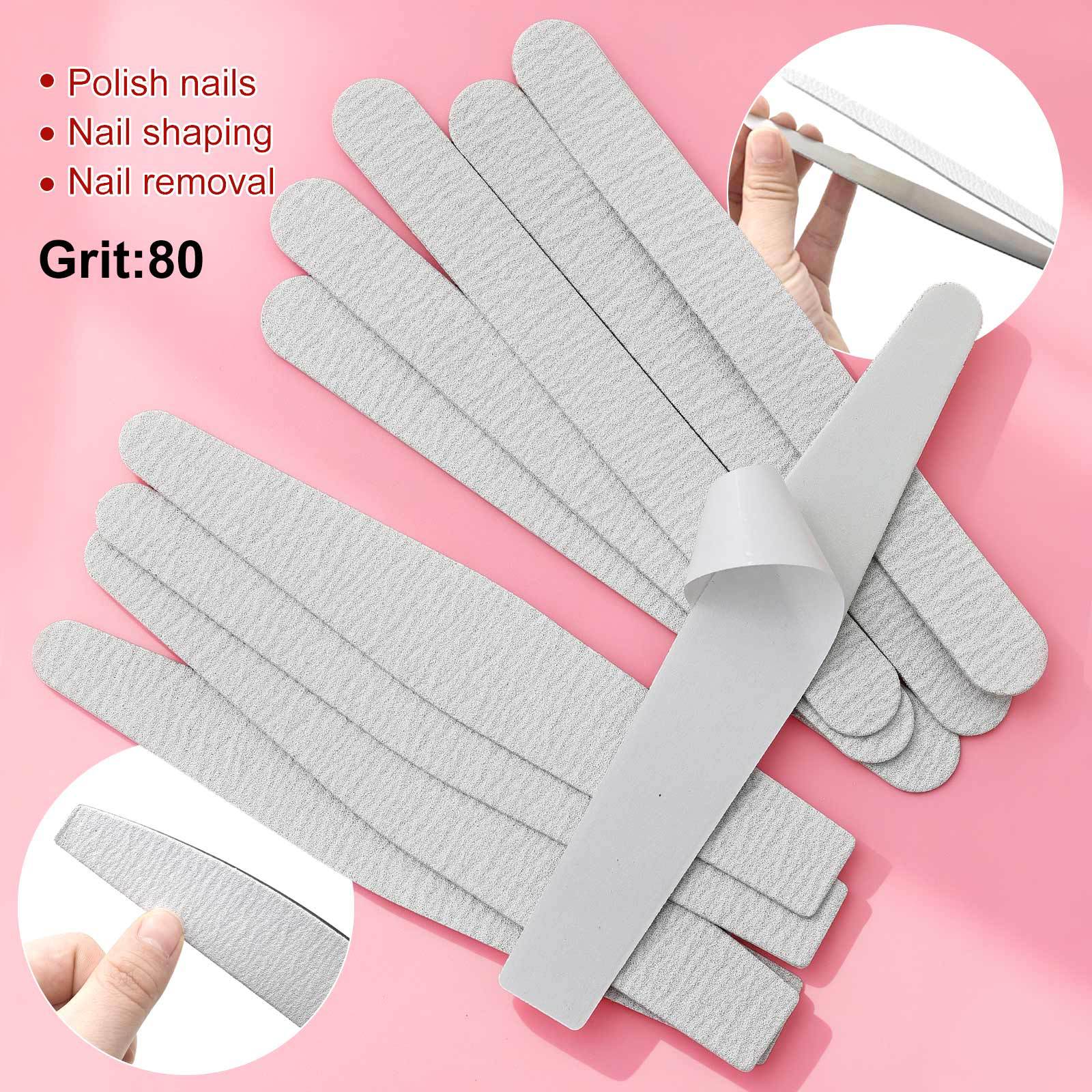 New replaceable sandpaper iron sheet set for nail salons with nail files, polishing strips, and shaping replacement set tech equipment