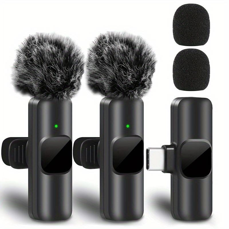 Portable Wireless Lavalier Lapel Mic Set, Typec Lapel Mics, Compatible with Type-C Interface Mobile Phones, Lightweight and Plug-and-play, Suitable for Short Video Shooting, Live Streaming and Other Scenarios, A Must-have Tool for Content Creators