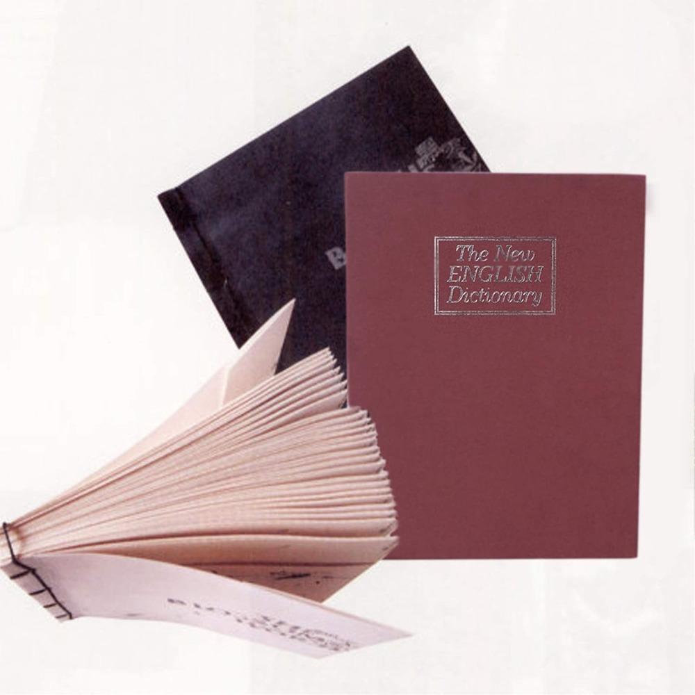 Book Shaped Jewelry Box with Combination Lock, Hidden Metal Storage Container for Rings Necklaces Earrings, Discreet Passport Cash Organizer, Large/Small Fake Book Keeper for Shelf