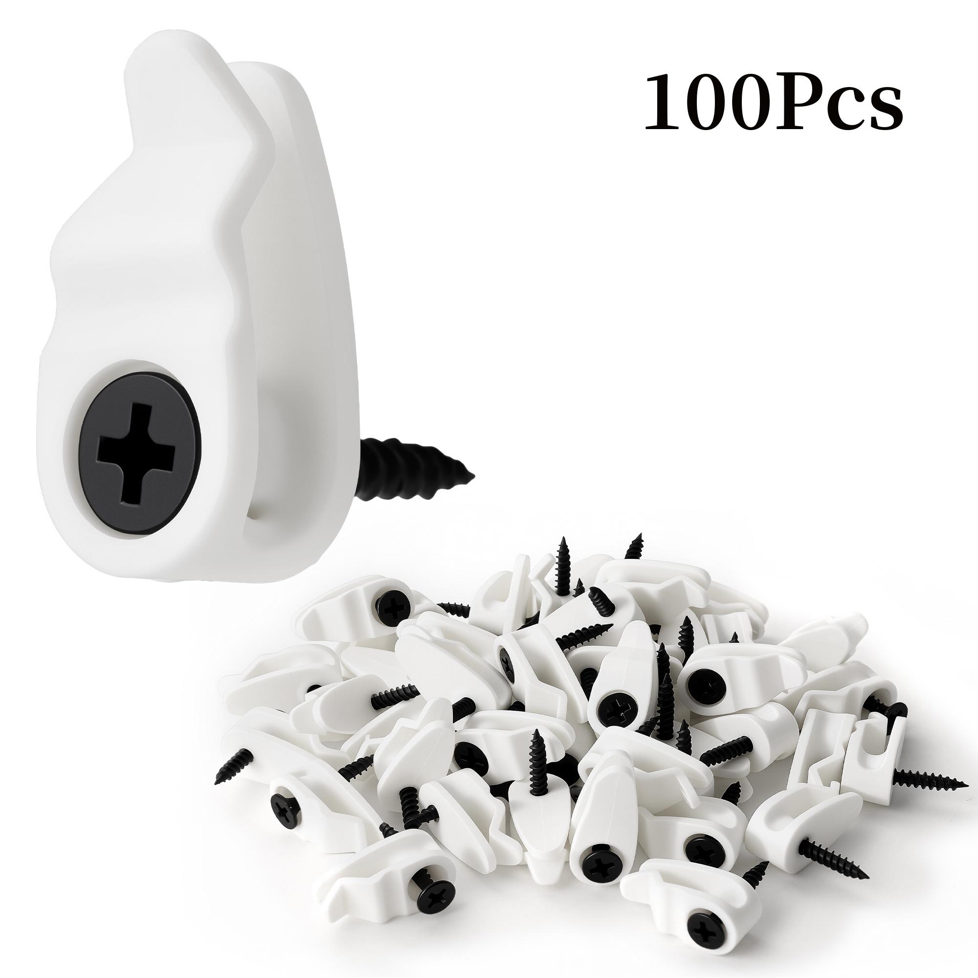 Easy Install Screw-In String Light Hangers, LED Light Clips Hooks, Outdoor Patio Fairy Lights, Christmas & Halloween Decor